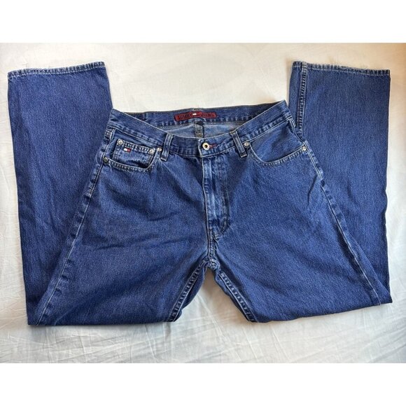 Tommy Hilfiger Vtg Mens Denim Straight Leg 1990s Medium Wash, Size 32/30 - Picture 1 of 7
